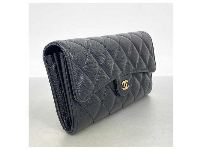Portafoglio lungo Chanel Matelassé Nero - vista 2