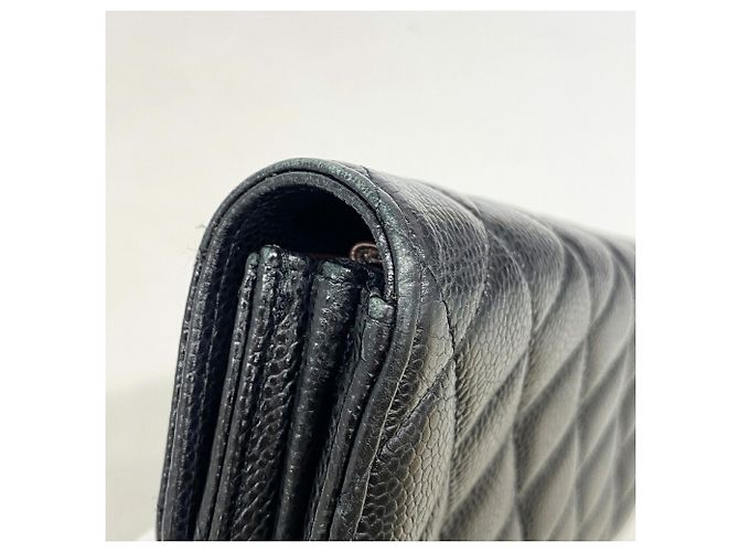 Portafoglio lungo Chanel Matelassé Nero - vista 6