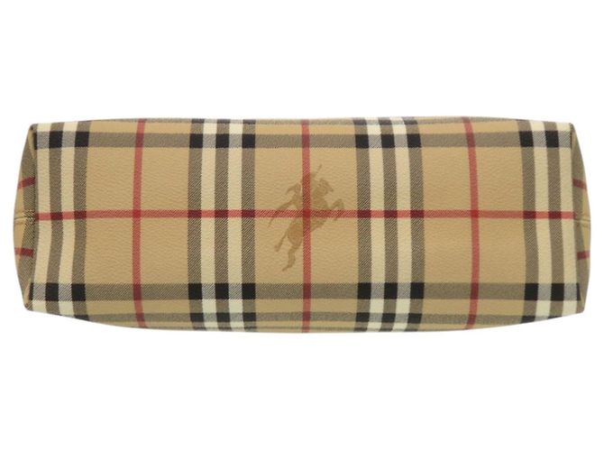 Borsa a tracolla Burberry Nova Check in tela rivestita Beige - vista 5