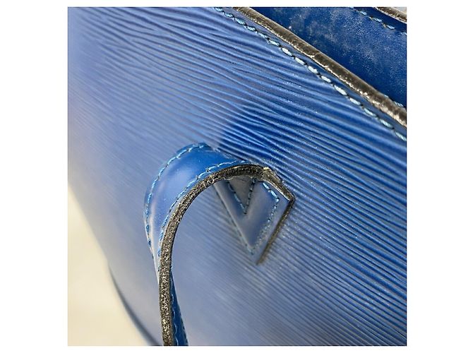 Borsa a tracolla Louis Vuitton Epi Saint Jacques Poigné Long Blu - vista 11