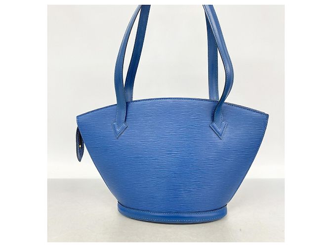 Borsa a tracolla Louis Vuitton Epi Saint Jacques Poigné Long Blu - vista 12