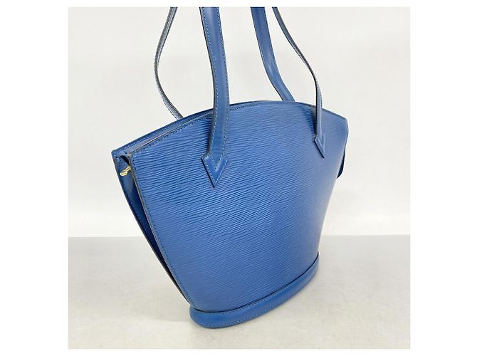 Borsa a tracolla Louis Vuitton Epi Saint Jacques Poigné Long Blu - vista 2
