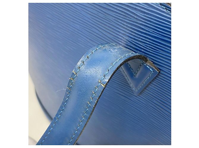 Borsa a tracolla Louis Vuitton Epi Saint Jacques Poigné Long Blu - vista 7