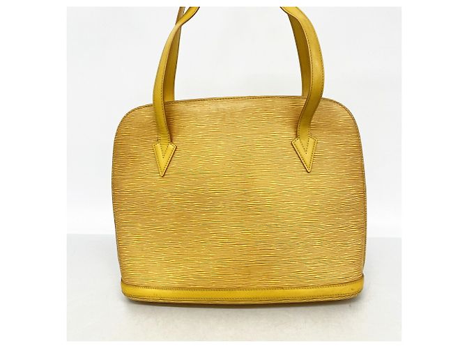 Bolsa de Ombro Louis Vuitton Epi Lussac em Jaune Amarelo - vista 12