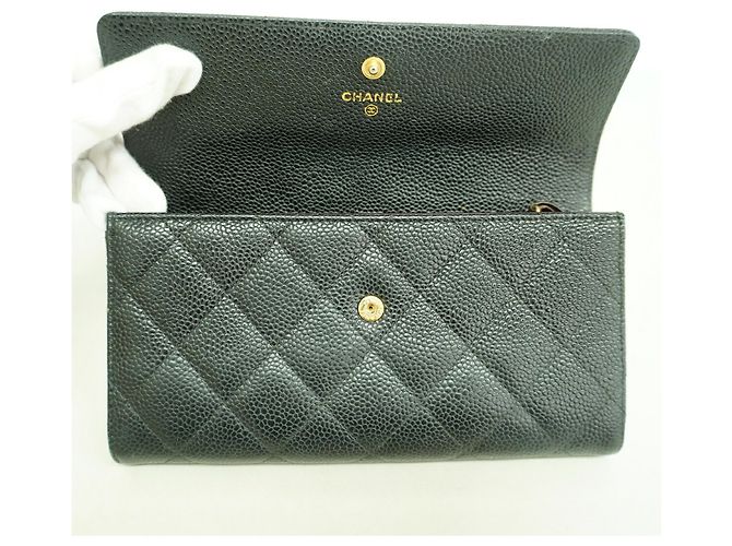 Cartera larga Chanel Matelassé Negro - vista 9