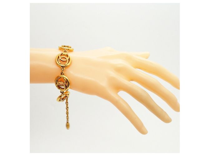 Bracciale con ciondoli placcati oro Chanel D'oro - vista 6