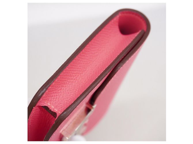 Hermès Portafoglio Hermes Constance in Rose Azalee Rosa - vista 5