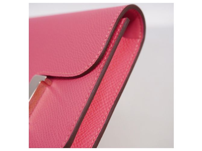Hermès Portafoglio Hermes Constance in Rose Azalee Rosa - vista 6