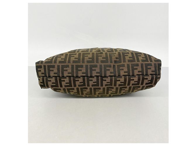 Fendi Zucca Schultertasche aus Nylon-Canvas Braun - Ansicht 3