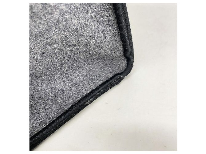 Fendi Tote Bag aus grauem Filz Braun - Ansicht 8