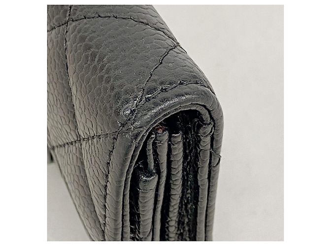 Tarjetero Chanel de piel de caviar acolchada Negro - vista 5