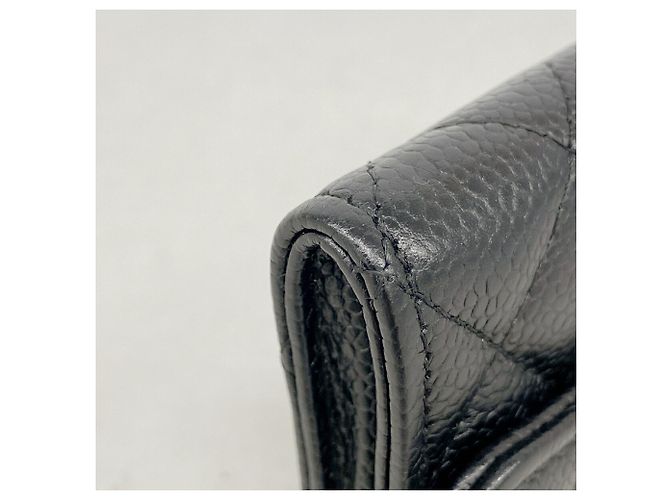 Tarjetero Chanel de piel de caviar acolchada Negro - vista 6