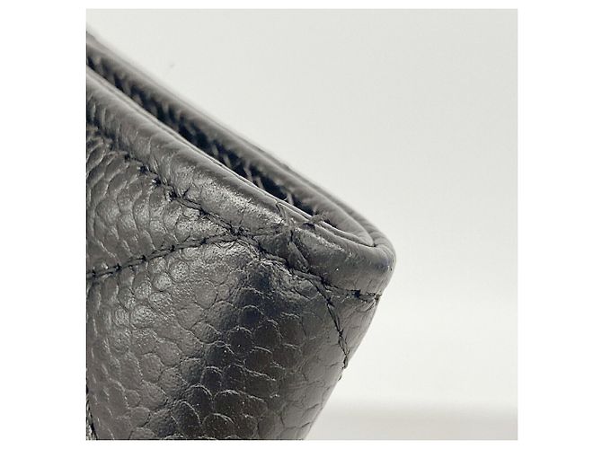 Tarjetero Chanel de piel de caviar acolchada Negro - vista 7