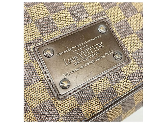 Borsa a tracolla Louis Vuitton Damier Brooklyn MM Damier ebene - vista 9