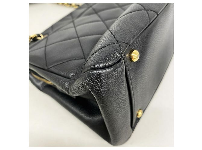 Saco Tote Chanel em couro de bezerro grão preto - vista 7
