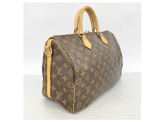 Borsa Louis Vuitton Monogram Speedy Bandoulière 35 Marrone - vista 2