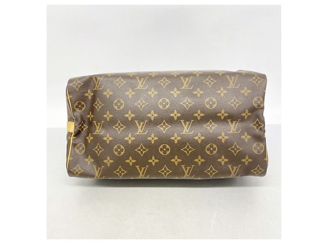 Borsa Louis Vuitton Monogram Speedy Bandoulière 35 Marrone - vista 3