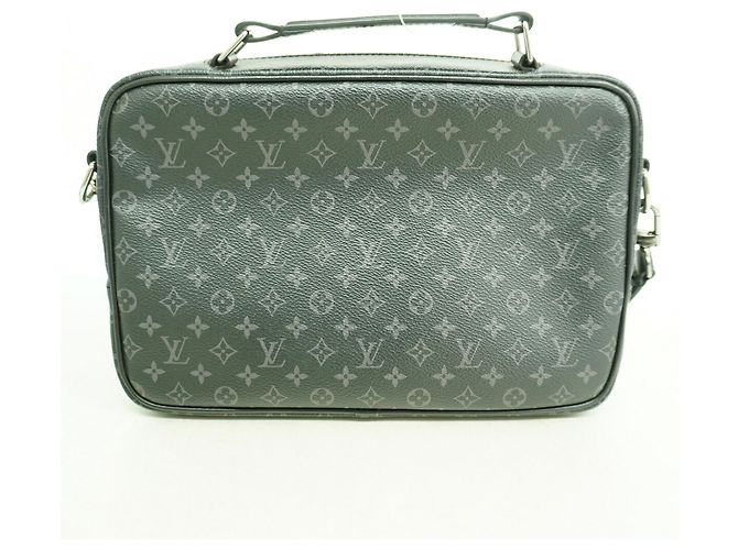 Bolsa Louis Vuitton Monogram Eclipse Patchwork Multi-Pocket Preto - vista 8