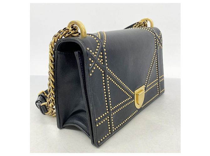Borsa a tracolla Christian Dior in pelle nera Nero - vista 2