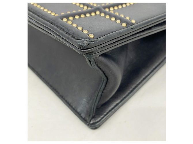 Borsa a tracolla Christian Dior in pelle nera Nero - vista 6