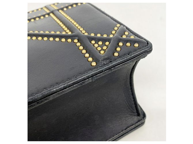 Borsa a tracolla Christian Dior in pelle nera Nero - vista 7