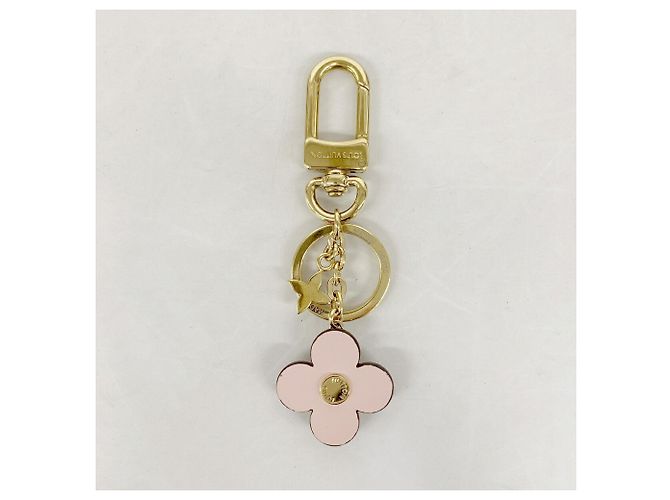 Portachiavi Louis Vuitton Blooming Flower BB Marrone Rosa - vista 5