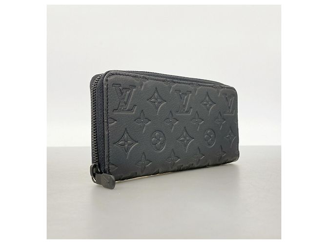 Louis Vuitton Monogram Shadow Zippy Wallet in Black - view 2