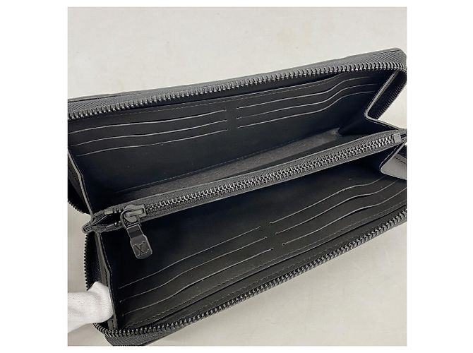Louis Vuitton Monogram Shadow Zippy Wallet in Black - view 3