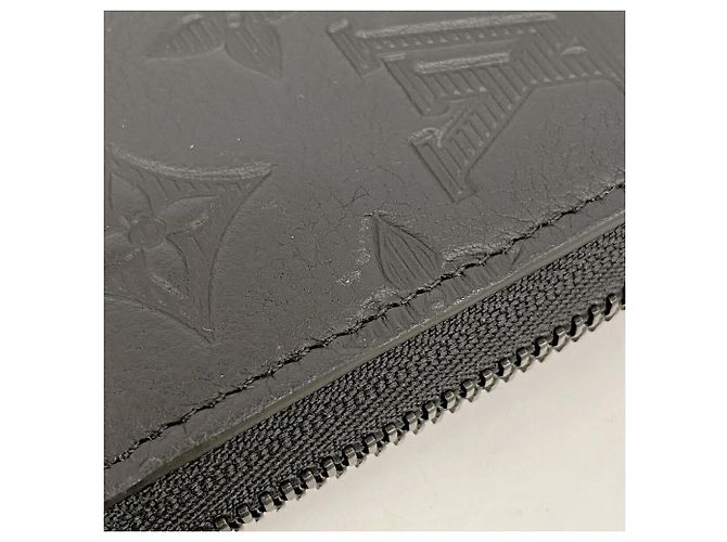 Louis Vuitton Monogram Shadow Zippy Wallet in Black - view 7