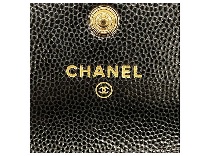 Monedero Chanel Matelassé de piel caviar Negro - vista 4