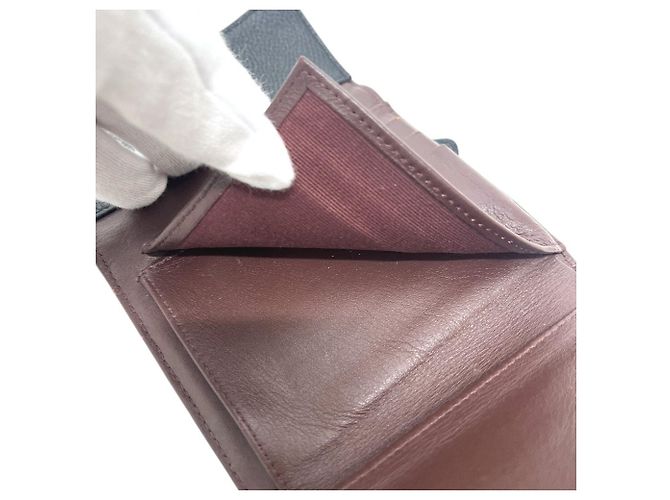 Portafoglio compatto tri-fold Chanel Matelassé Coco Mark Nero - vista 10