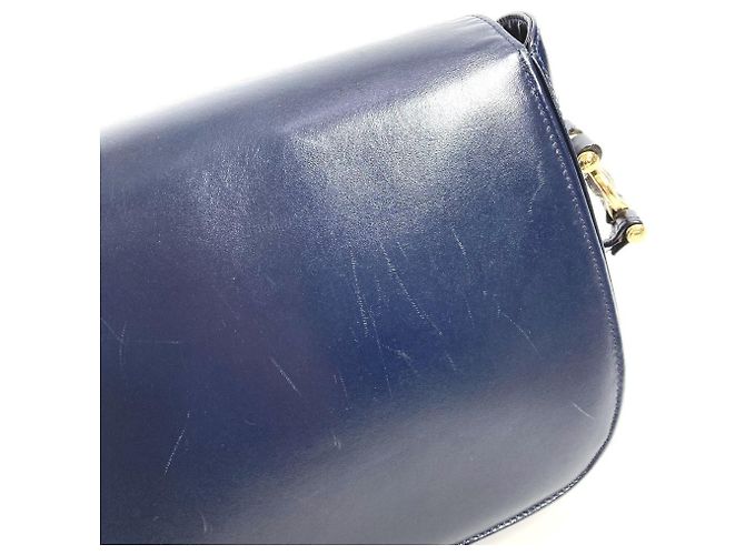 Versace Vintage Medusa Logo Schultertasche Marineblau - Ansicht 15