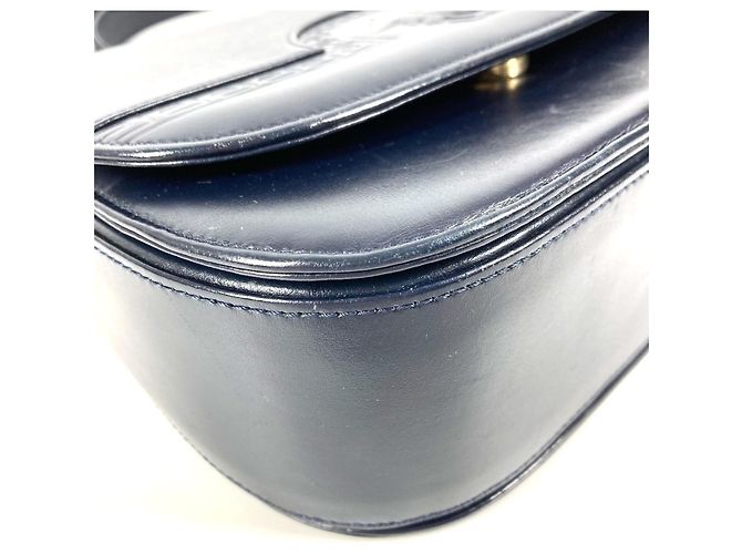 Versace Vintage Medusa Logo Schultertasche Marineblau - Ansicht 7