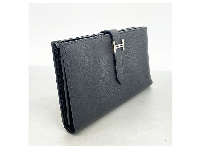 Hermès Portafoglio lungo Hermes Bearn Soufflet Nero - vista 2