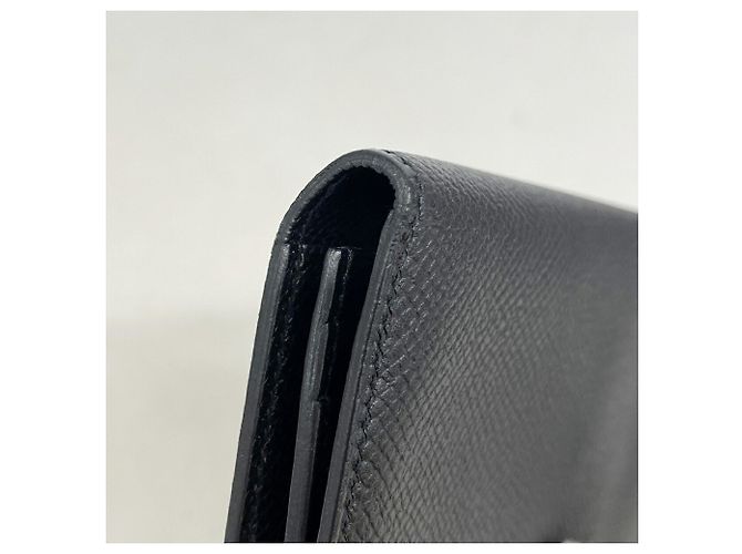 Hermès Portafoglio lungo Hermes Bearn Soufflet Nero - vista 5