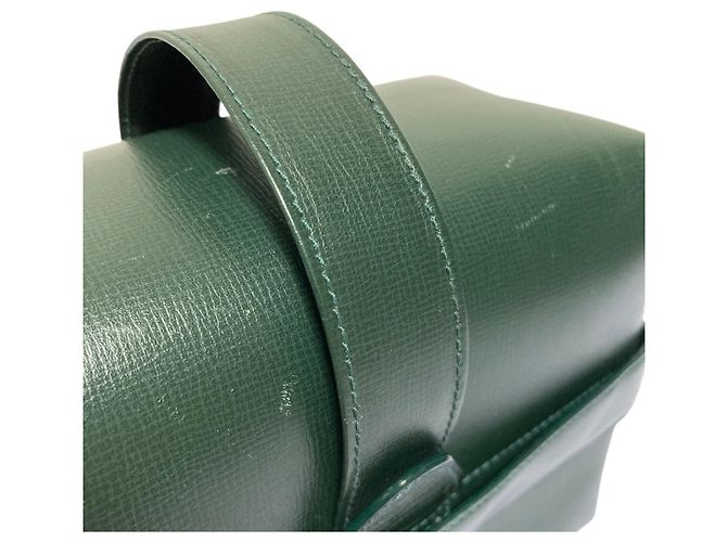 Valextra Trick Track Lederhandtasche Grün - Ansicht 11