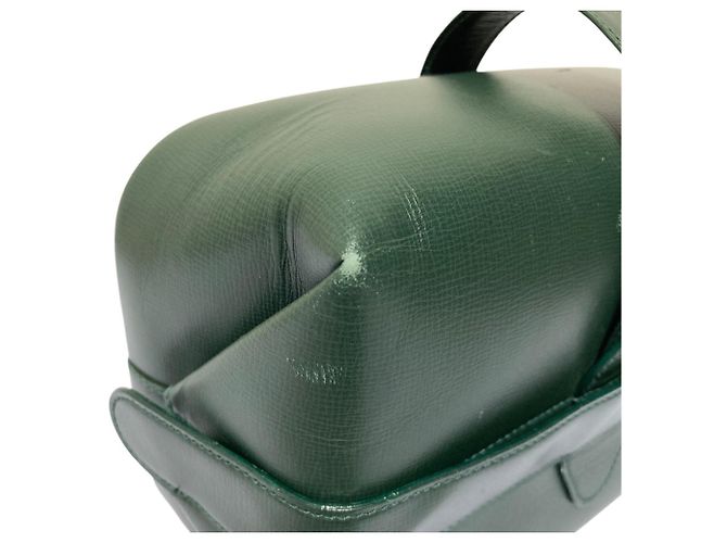 Valextra Trick Track Lederhandtasche Grün - Ansicht 12