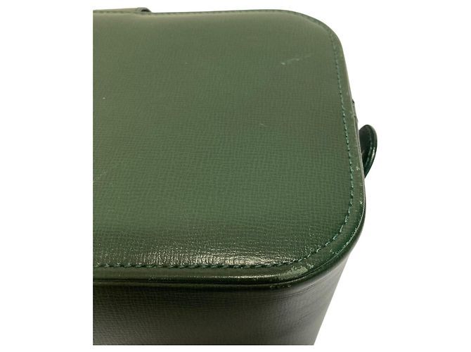 Valextra Trick Track Lederhandtasche Grün - Ansicht 14