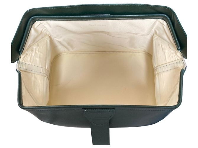 Valextra Trick Track Lederhandtasche Grün - Ansicht 5