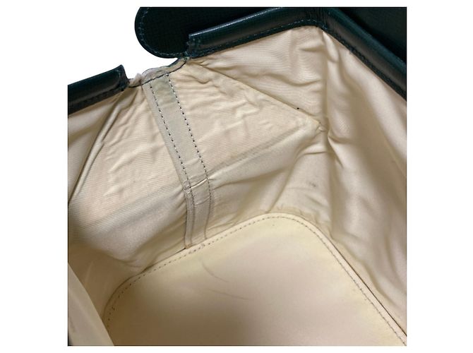 Valextra Trick Track Lederhandtasche Grün - Ansicht 9