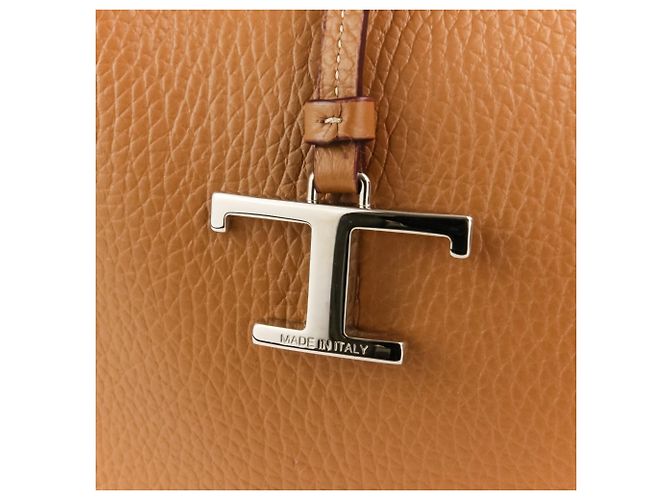 Borsa Shopping T-Timeless in pelle Tod's Marrone - vista 9