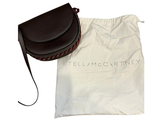 Stella Mc Cartney Borsa a tracolla STELLA McCARTNEY FRAYME in eco-pelle Marrone - vista 11
