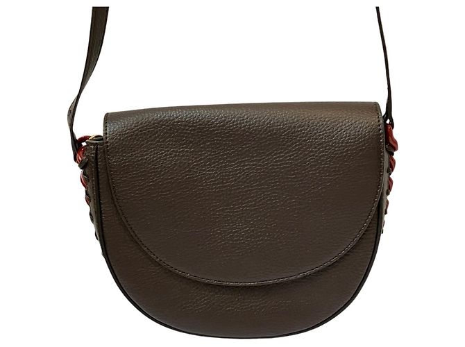 Stella Mc Cartney Borsa a tracolla STELLA McCARTNEY FRAYME in eco-pelle Marrone - vista 2