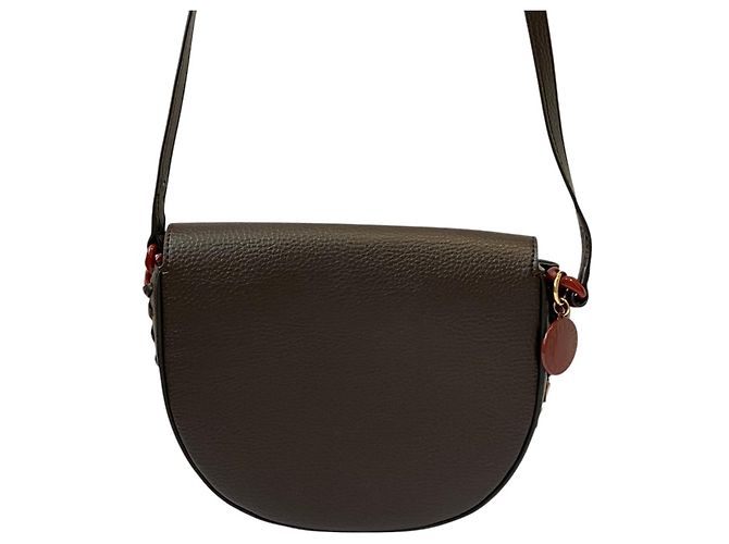 Stella Mc Cartney Borsa a tracolla STELLA McCARTNEY FRAYME in eco-pelle Marrone - vista 3