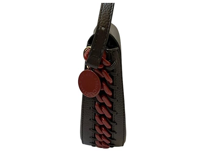 Stella Mc Cartney Borsa a tracolla STELLA McCARTNEY FRAYME in eco-pelle Marrone - vista 4