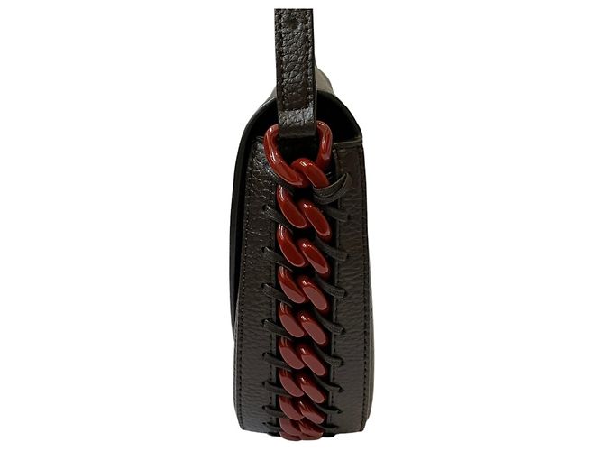Stella Mc Cartney Borsa a tracolla STELLA McCARTNEY FRAYME in eco-pelle Marrone - vista 5