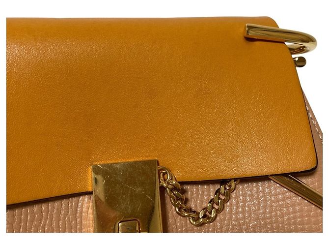 Chloé Drew Chain Schultertasche Beige - Ansicht 10