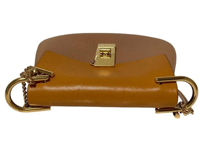 Chloé Drew Chain Schultertasche Beige - Ansicht 4