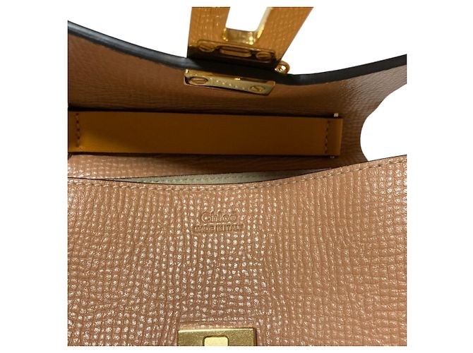 Chloé Drew Chain Schultertasche Beige - Ansicht 7