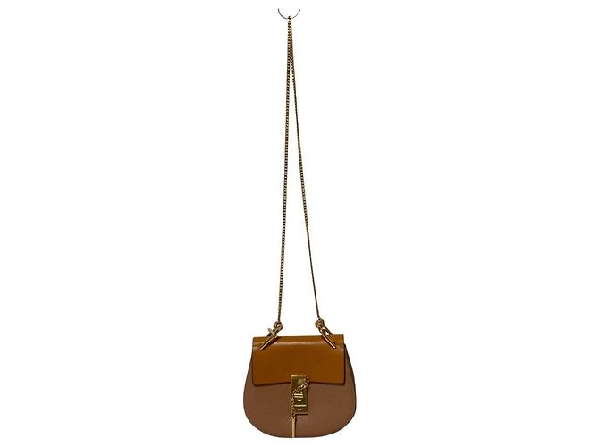 Chloé Drew Chain Schultertasche Beige - Ansicht 9